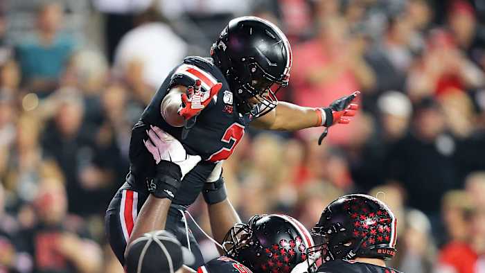 ohio state michigan state football jk dobbins